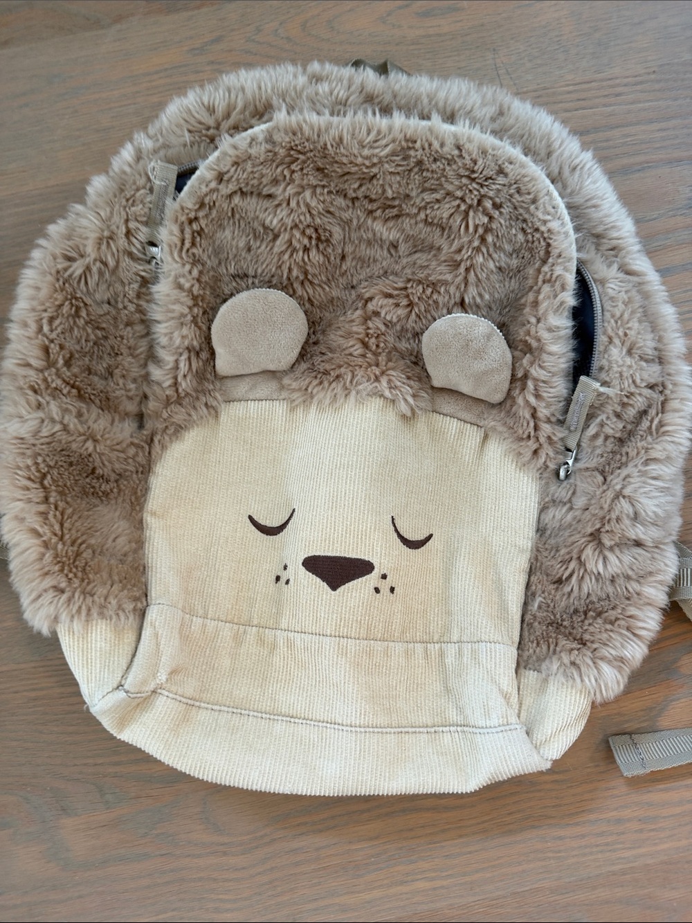 Barely used Pottery Barn Kids Kids Plush Bear Backpack - Beige